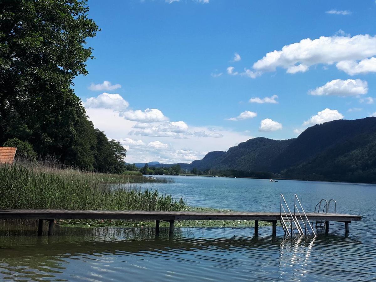 Anna Seeblick Appartement, Haus Haensel&Gretel Am Ossiachersee Mit Direktem Seezugang, Hallenbad Bodensdorf Buitenkant foto