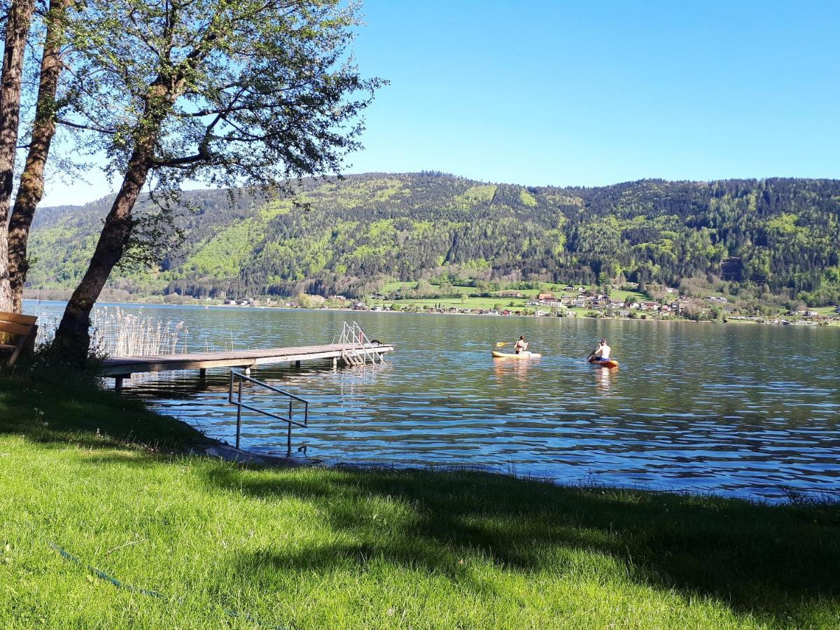 Anna Seeblick Appartement, Haus Haensel&Gretel Am Ossiachersee Mit Direktem Seezugang, Hallenbad Bodensdorf Buitenkant foto